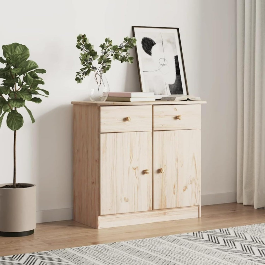 Sideboard mit den Massen 77 x 35 x 73 cm in Naturbraun