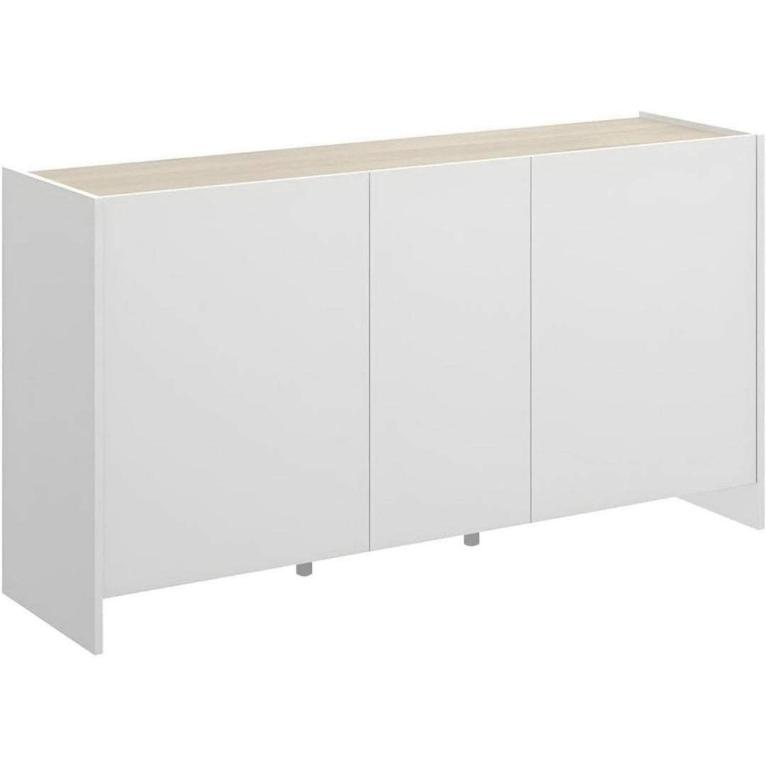 Sideboard in Weiss mit beschichteten Flaechen