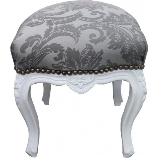 Hocker mit den Massen 40 cm in Weiss und Grau