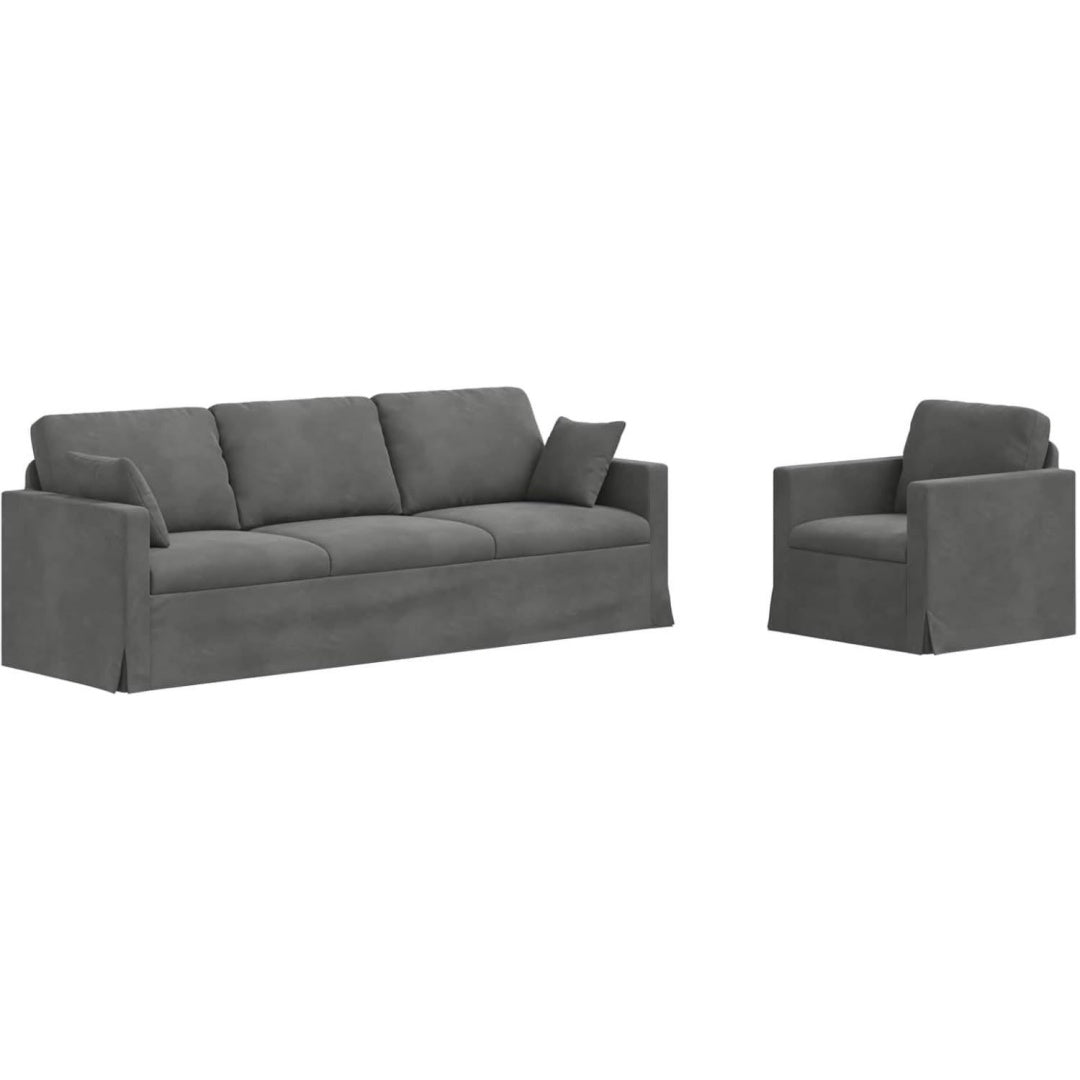 Sofagarnitur aus Samt