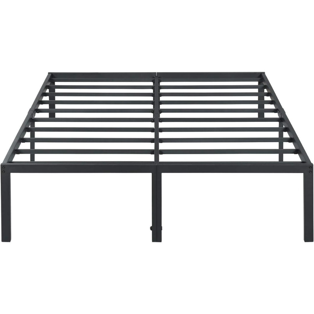 Bettgestell in Schwarz aus Metall