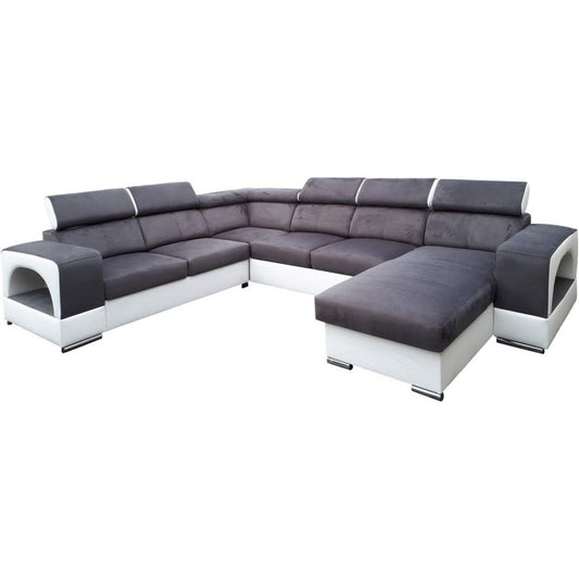 Sofa in Weiss und Grau