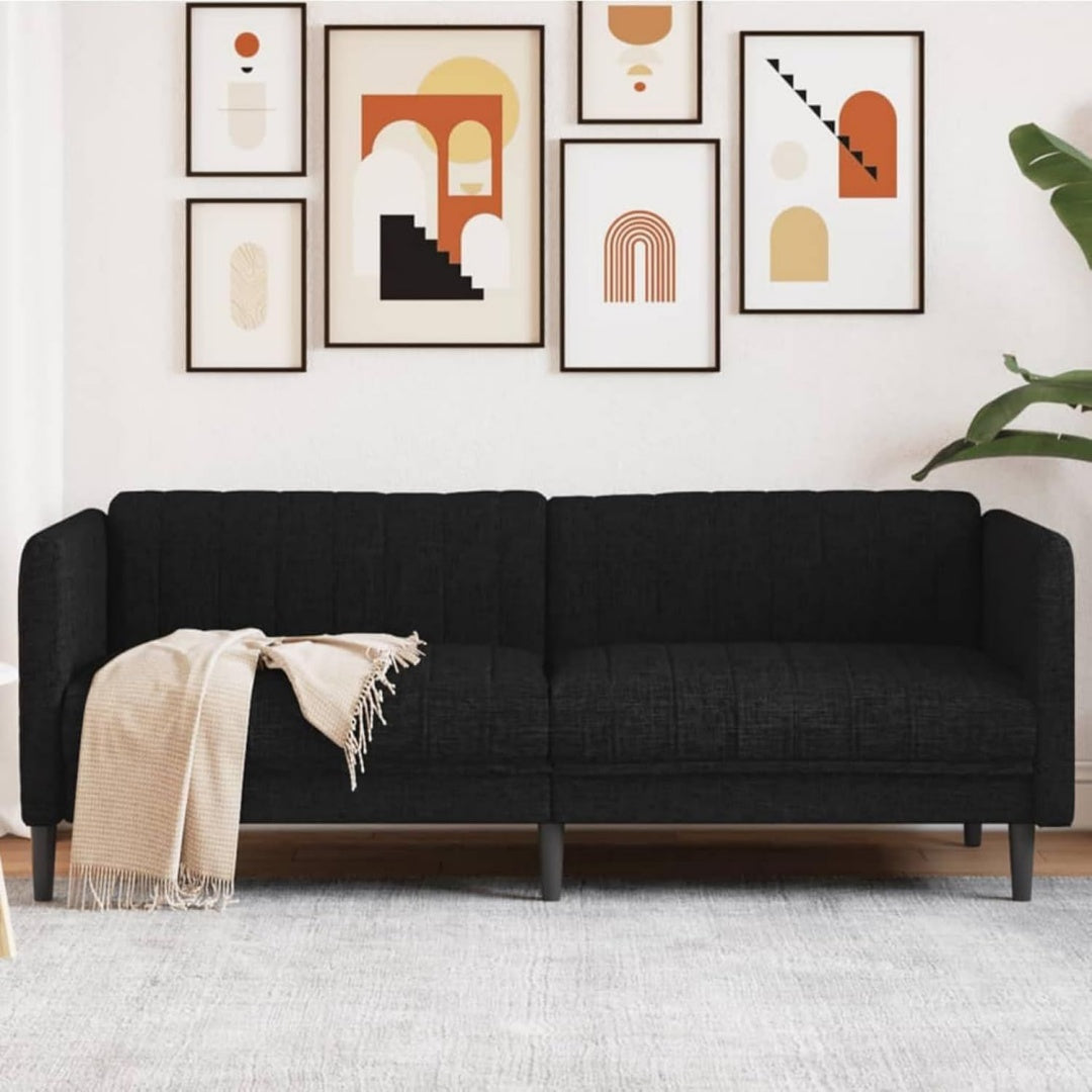 Sofa aus Stoff und Schaumstoff mit Armlehnen