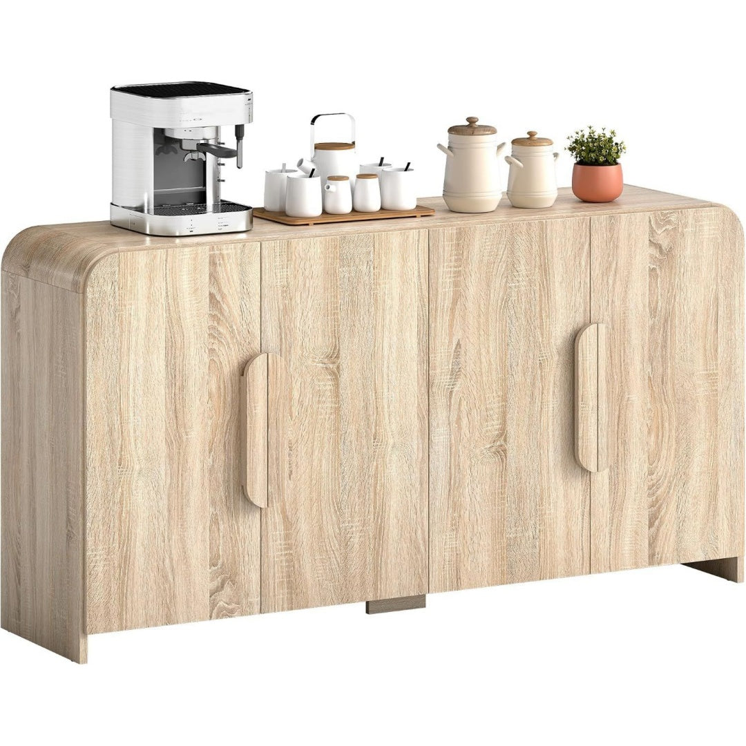 Sideboard verbindet sanft schliessende Fronten und gerundete Konturen