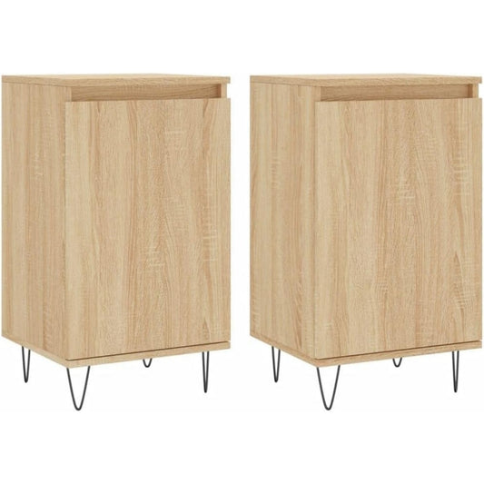 Das Sideboard misst 40 x 35 x 70 cm in Eichenbraun