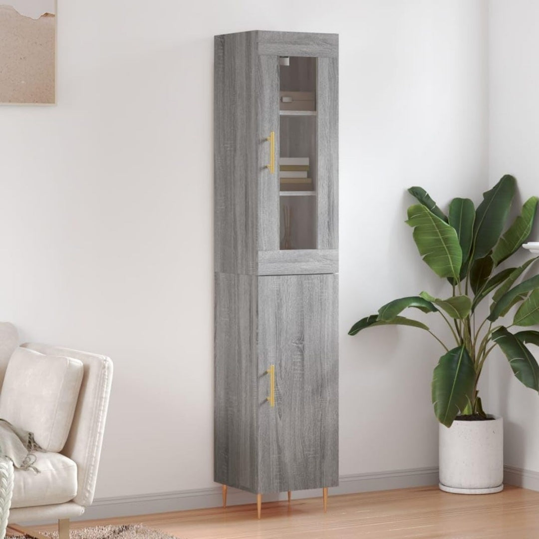 Der Hochschrank misst 34.5 x 34 x 180 cm mit den Massen 34.5 x 34 x 180 cm