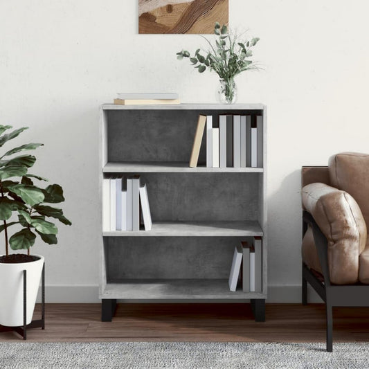 Das Sideboard misst 69.5 x 32.5 x 90 cm in Betongrau