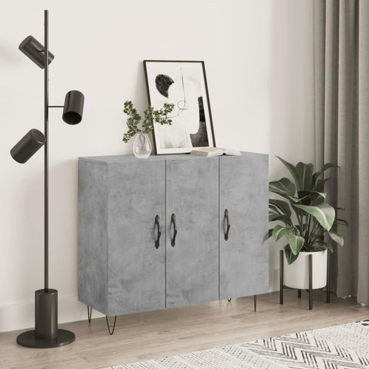 Sideboard in Betongrau mit 3 Tueren